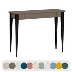Psací stůl MIMO 105x40cm černé nohy, bobří hnědý