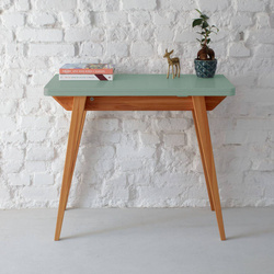 ENVELOPE Extentable Console Table 45x90cm Oak Sage Green