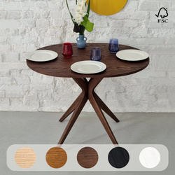 JUBI Racetrack Oválný stůl 75x100cm Ořech