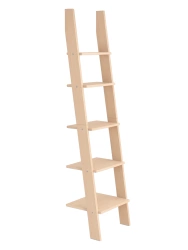 ASHME Wooden Ladder Shelf 45x35x180cm Ash