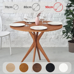 JUBI Round Dining Table diam. 90cm Oak