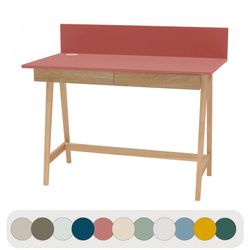 Psací stůl LUKA 110x50 cm se zásuvkou, antická růžová