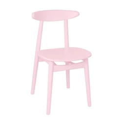 Pink wooden chair BIJU