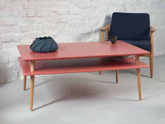 Konferenční stolek KORO HIGH Š110 x H70 cm, antická růžová