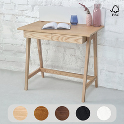 Psací stůl LUKA  se 2 zásuvkami 85x50 cm jasan