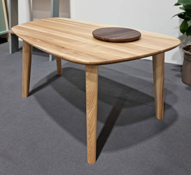 Konferenční stolek Endocarp Š80 x H48 x V40 cm Jasan