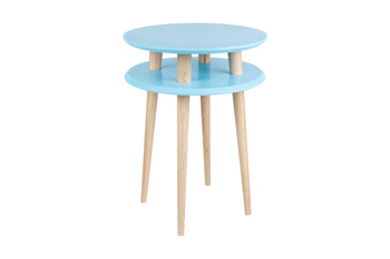 Odkládací stolek UFO průměr 45 cm x V 61 cm Tyrkysovábarva