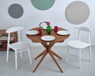 Oak dining table extendable JUBI 90cm