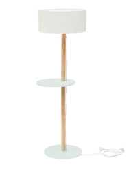 Stojací lampa UFO 45x150cm Prchavá mincovna / Bílý Stínidlo