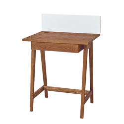 LUKA Writing Desk 65x50cm with Drawer, Ashwood stained Oak