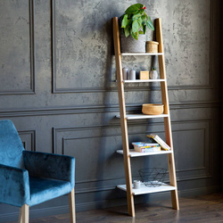 ASHME Žebříková police 45x35x180cm - Bílý